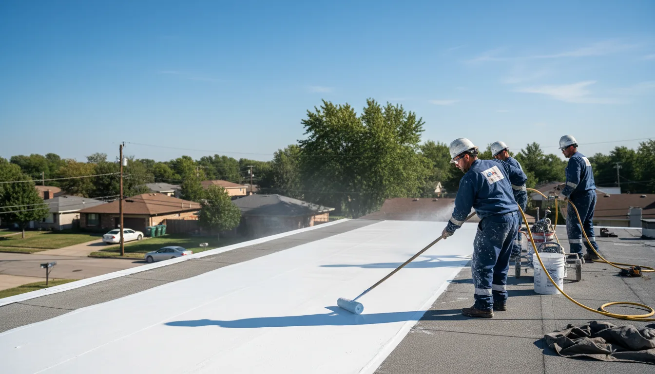 Commercial roof coating in Pope, MS near me